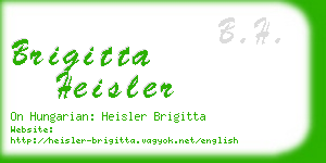 brigitta heisler business card